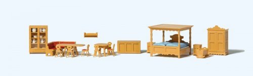 Country House Furniture Set -- Assembled, HO, Preiser Kg 17710