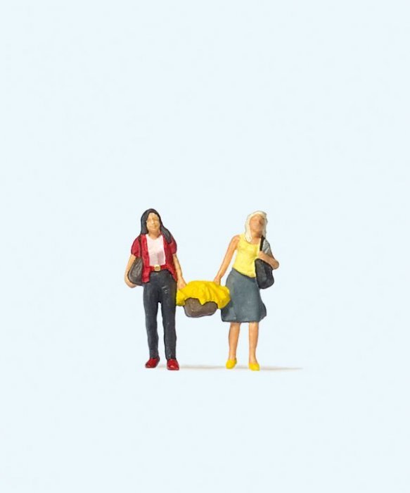 2 Women Shopping, HO, Preiser Kg 28200