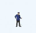 Level Grade Crossing Attendant Checking His Watch - Individual Figure, HO, Preiser Kg 28270