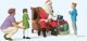 Santa Claus-Father Christmas in Chair, Mother with 3 Children, G, Preiser Kg 44931