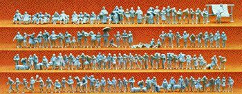 Travelers, Passerby and Groups of People Unpainted Set, N, Preiser Kg 79006