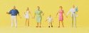 Pedestrians -- Family Krause Taking A Walk, N, Preiser Kg 79182