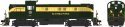 Alco RS3 Phase 2 - Standard DC -- Seaboard Air Line 1681 (green, yellow band, Heart Log, HO, Bowser Manufacturing Co. 25430
