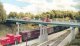 Wrought Iron Highway Overpass w/Adjustable Piers -- Kit - 150′ Scale w/4 Piers, HO, Rix Products 123