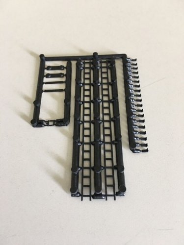 Water/Oil tank ladder kit, HO, Rix Products 506