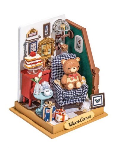 Rolife Holiday Living Room Little Warm Space DS028 -- 3-D Laser-Cut Wood Puzzle, All Scales, Robotime DS028