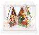 Rolife Twinkling Christmas House DS036 -- 3-D Laser-Cut Wood Puzzle, All Scales, Robotime DS036