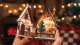 Rolife Twinkling Christmas House DS036 -- 3-D Laser-Cut Wood Puzzle, All Scales, Robotime DS036
