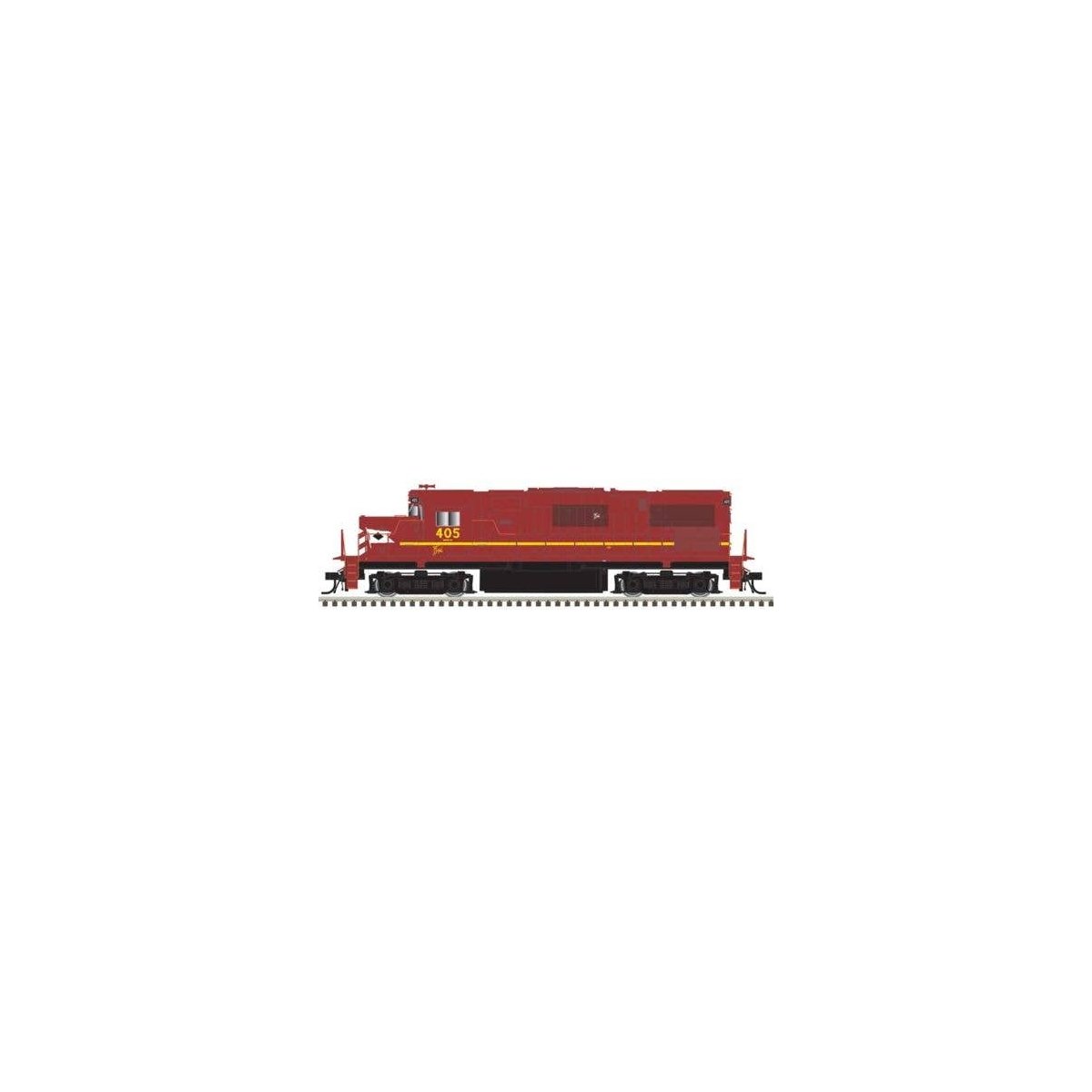 Alco C420 Low Nose - Sound and DCC - Master(R) Gold -- Delaware & Hudson 408 (Ex-LV, Cornell Red, yellow), N, Atlas Model Railro