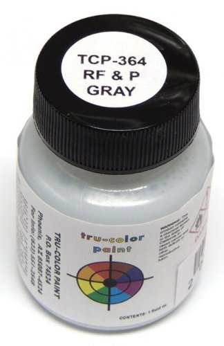 Railroad Color Acrylic Paints - 1oz 29.6mL -- Richmond, Fredericksburg & Potomac Gray, All Scales, Tru-Color Paint 364