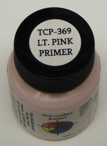 Railroad Color Acrylic Paints - 1oz 29.6ml -- Light Pink Primer, All Scales, Tru-Color Paint 369