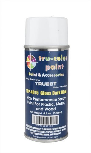 Aerosol Spray Paint 4.5oz 135ml Can -- Gloss Dark Blue, All Scales, Tru-Color Paint 4015