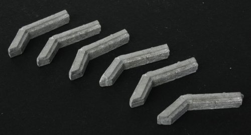 Roof Ductwork - Making A Scene(TM) -- Unpainted Metal Castings - 45-Degree Corners pkg(6), N, The N Scale Architect 20086