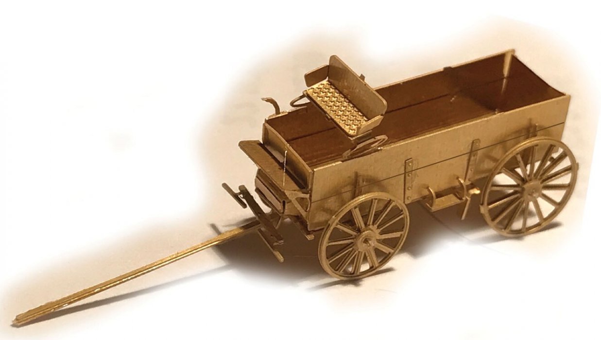 McCormick-Deering International Harvester Heavy Duty Farm Wagon - Brass Kit, N, The N Scale Architect 96706