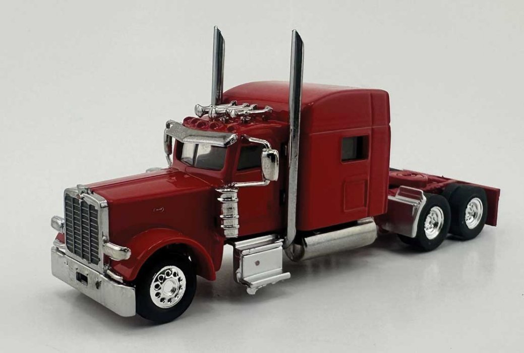 Peterbilt Sleeper Cab Tractor Only - Assembled -- Red, HO, HO Logistics Replicas 38908