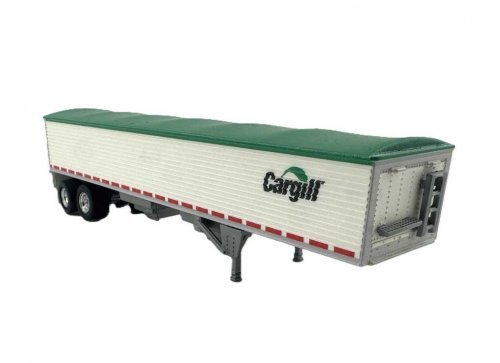 39′ Covered Grain Trailer - Assembled -- Cargill (white, green), HO, HO Logistics Replicas 465