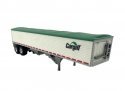39′ Covered Grain Trailer - Assembled -- Cargill (white, green), HO, HO Logistics Replicas 465