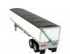 39′ Covered Grain Trailer - Assembled -- White with Black Tarp, HO, HO Logistics Replicas 469