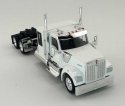 Kenworth 990 Flat-Top Sleeper-Cab Semi Tractor - Assembled -- White, HO, HO Logistics Replicas 990073