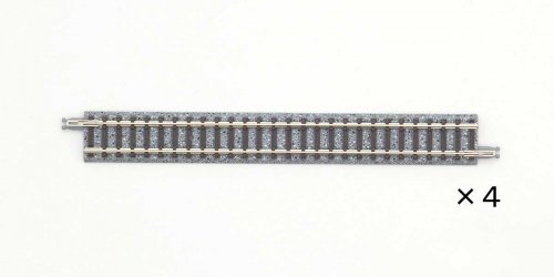 Straight Track S140 - Fine Track -- 5-1/2′ 140mm pkg(4), N, TomyTec Co LTD 18018