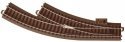 C-Track - Curved - Right Turnout - 30 Degrees -- Radius: 14-3/16′ 360mm, HO, Trix 62672