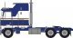 1970s Kenworth K100 Salem Tractor w/Aerodyne Sleeper Cab - Assembled -- Blue, White, N, Trainworx Inc 41062
