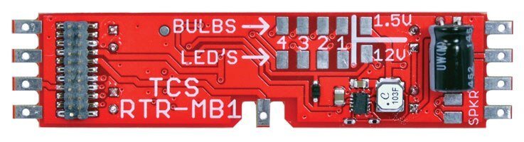 RTR-MB1 Replacement Motherboard w/KA2 Keep Alive -- Fits Athearn Ready-To-Roll Diesel Locos, HO, Train Control Systems 1615