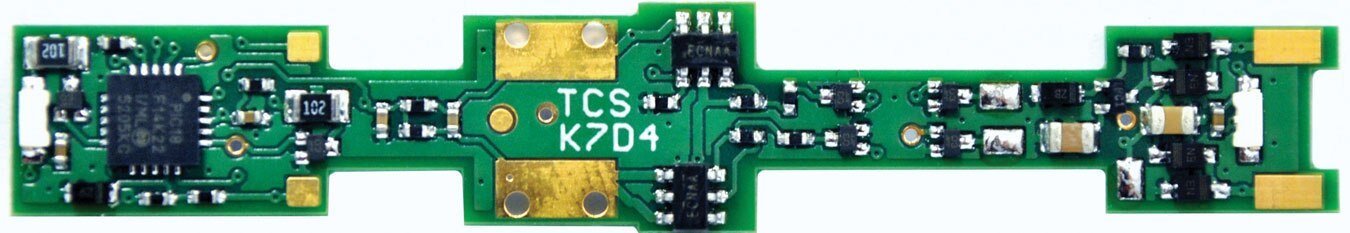 K7D4 4-Function Drop-In DCC Decoder -- Fits Kato Siemens ACS-64 and EMD SDP40F, N, Train Control Systems 1673