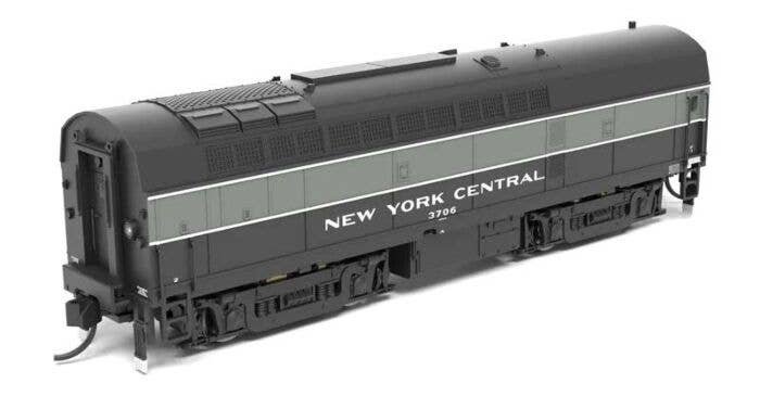 Baldwin RF16B Sharknose - Sound and DCC - Paragon4 -- New York Central 3705 (Lightning Stripe, black, gray), N, Broadway Limited