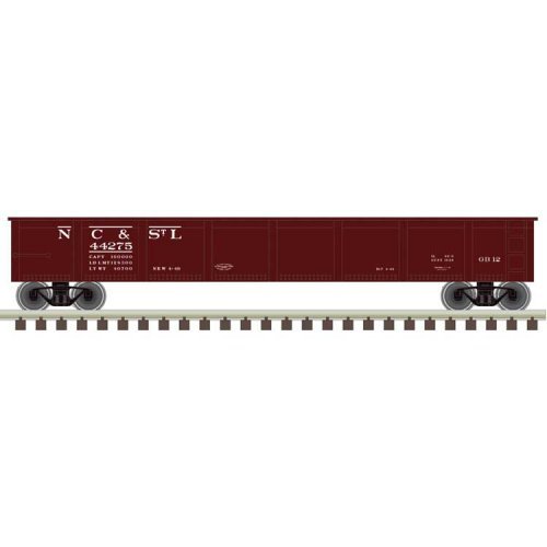 42′ Steel Gondola w/Cement Container Load - Ready to Run - Master(R) -- Nashville, Chattanooga & St. , N, Trainman 50006758