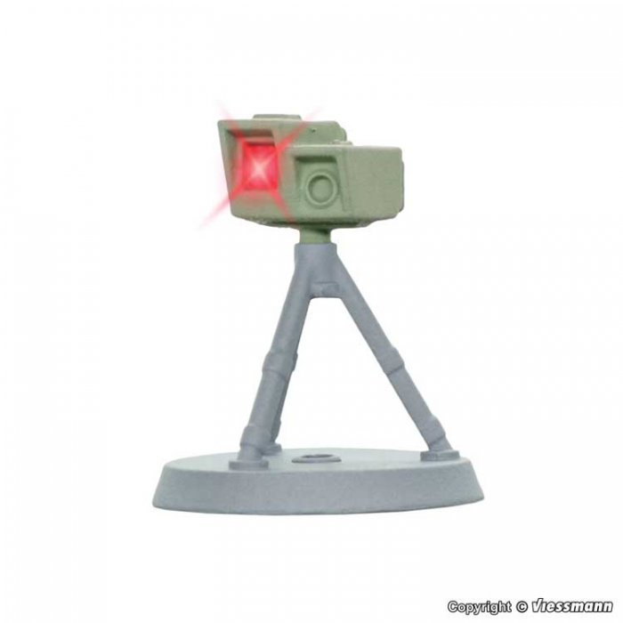 Modern Tripod-Mount Radar Speed Camera w/LED Flash -- Use with 769-8441 Detector for M, HO, Viessmann Modellspielwaren 1332