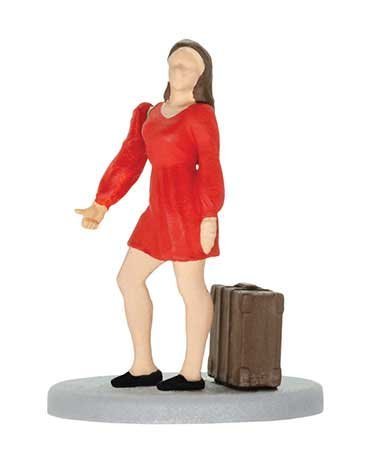 Animated Hitchhiker with Moving Arm -- 3.9cm Under Layout Mount Depth, HO, Viessmann Modellspielwaren 1553