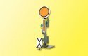 Semaphore Distant Signal -- Fixed Disk, HO, Viessmann Modellspielwaren 4510