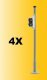 Pedestrian Signals -- For use w/769-5095 pkg(4), HO, Viessmann Modellspielwaren 5096