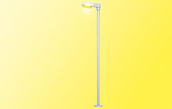 LED Streetlight -- Modern Street Lamp 3-15/16′ 10cm 10-16 Volt, Yellow LED, HO, Viessmann Modellspielwaren 6093