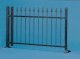 Iron Fence -- Black, Approximately Length: 74-3/4′ 190cm, HO, Vollmer Gmbh 45007