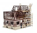 Half-Timbered House Under Construction -- Kit - 4-3/4 x 3-15/16 x 4-1/2′ 12 x 10 x 11.5cm, HO, Vollmer Gmbh 46889