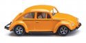 1960-1967 Volkswagen Old-Style Beetle 1200 - Assembled -- Orange, Black, HO, Wiking 81011