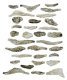 Creek Bed Rocks - Ready Rocks -- 31 Pieces, All Scales, Woodland Scenics 1141