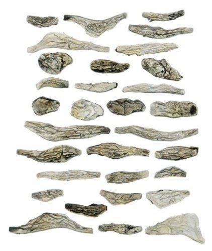 Creek Bed Rocks - Ready Rocks -- 31 Pieces, All Scales, Woodland Scenics 1141