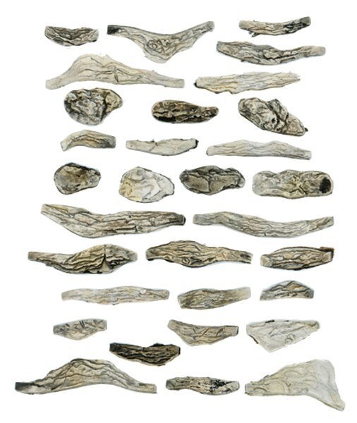 Creek Bed Rocks - Ready Rocks -- 31 Pieces, All Scales, Woodland Scenics 1141