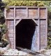 Single-Track Tunnel Portal (Hydrocal Plaster Casting) -- Timber, HO, Woodland Scenics 1254