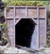 Single-Track Tunnel Portal (Hydrocal Plaster Casting) -- Timber, HO, Woodland Scenics 1254