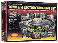 Town & Factory Building Set(TM) -- Kit, N, Woodland Scenics 1485