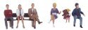 Bus Stop People - Scenic Accents(R) -- pkg(6), HO, Woodland Scenics 1861