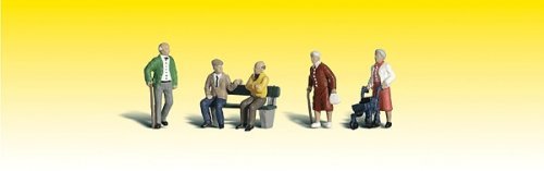 Scenic Accents(R) Figures -- Senior Citizens pkg(6), N, Woodland Scenics 2201