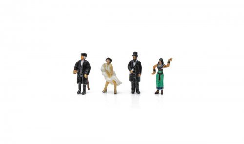 Find Me Figures Scenic Accents(R) -- Historical Figures pkg(4), HO, Woodland Scenics 2866