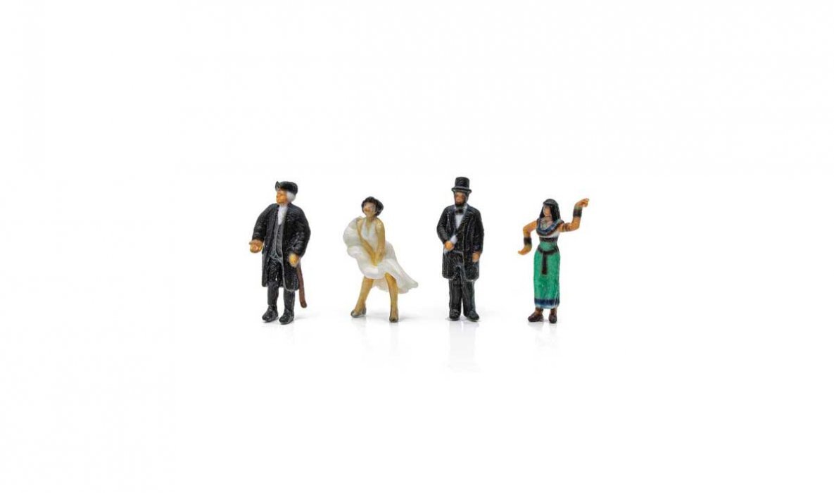 Find Me Figures Scenic Accents(R) -- Historical Figures pkg(4), HO, Woodland Scenics 2866