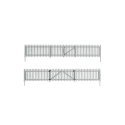 Picket Fence - Kit with Gates, Hinges & Planter Pins -- Total Scale Length: 192′ 58.5m, N, Woodland Scenics 2994