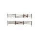 Log Fence - Kit with Gates, Hinges & Planter Pins -- Total Scale Length: 192′ 58.5m, O, Woodland Scenics 3001